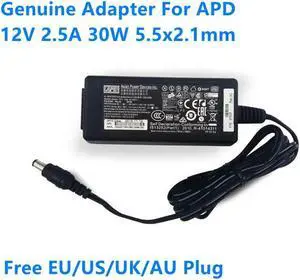 OIAGLH 12V 2.5A 30W 5.5x2.1mm AC Adapter For APD DA-30E12 Power Supply Charger