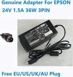 OIAGLH 24V 1.5A 36W 3PIN M235B M235A AC Adapter For  DA-36E24 TM-U220 TM-T88II SCANNER Printer Power Supply Charger