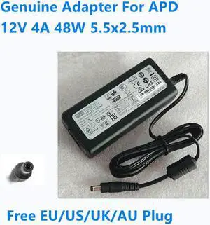 OIAGLH AC Adapter For APD 12V 4A 48W 5.5x2.5mm DA-48T12 DA-48Q12 LED Monitor Power Supply Charger