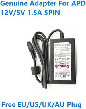 OIAGLH 5V 12V 1.5A 5PIN APD DA-30C01 AcBel AD6008 Power Supply AC Adapter For SE-W164 WD6400E035-00 HARD DRIVE Charger