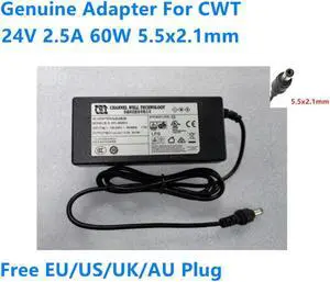 OIAGLH 24V 2.5A 60W 5.5x2.1mm KPL-060M-II KPL-060M-VI AC Adapter For CWT Power Supply Charger