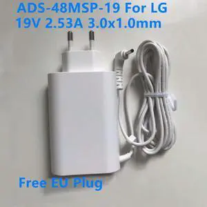 OIAGLH AC Adapter Charger For ADS-48MSP-19 19V 2.53A 48W WA-48B19FS DA-48F19 Power Supply For GRAM 15Z970 14Z980C Laptop