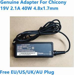 OIAGLH 19V 2.1A 40W 4.8x1.7mm Chicony A12-040N2A A040R045L A13-040N3A Power Supply AC Adapter For Laptop Charger