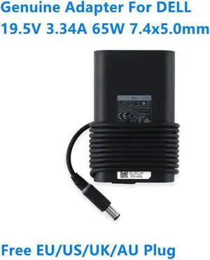 OIAGLH 19.5V 3.34A 65W LA65NM130 HA65NM130 Power Supply AC Adapter For Latitude 3340 E5250 Inspiron 15 15R Laptop Charger