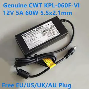OIAGLH CWT KPL-060F-VI 12V 5A 60W CAD060121 AC Adapter For    Monitoring ED273A Laptop Power Supply Charger