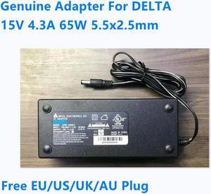 OIAGLH 15V 4.3A 65W 5.5x2.5mm Delta EADP-65GB A EPS-4 AC Adapter For 15V 4A 3A Monitor Laptop Power Supply Charger