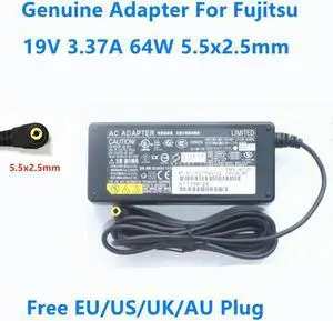 OIAGLH 19V 3.37A 64W 5.5x2.5mm SED80N2-19.0 FMV-AC321 FPCAC49 Power Supply AC Adapter For Fujitsu Laptop Charger
