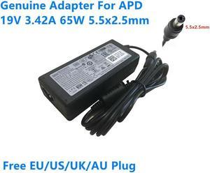 OIAGLH 19V 3.42A 65W NB-65B19 AC Adapter For APD DA-65C19 DA-65A19 Monza T100 T200 5010 7010 V712 Power Supply Charger