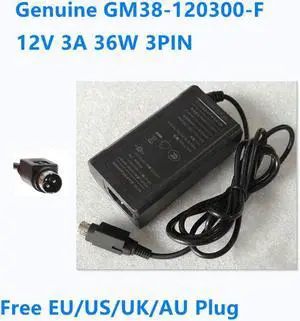 OIAGLH GM38-120300-F 12V 3A 3PIN AC Adapter For FSP036-RBCN2 FSP030-RCAM 12V 3A 2.5A 3PIN Power Supply Charger