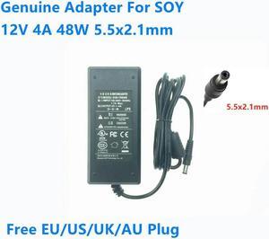 OIAGLH 12V 4A 48W 5.5x2.1mm SUN-1200400 SOY-1200400 AC Adapter For   Monitor Power Supply Charger