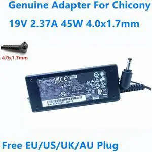 OIAGLH 19V 2.37A 45W 4.0x1.7mm Chicony A18-045N2A A045R086P Power Supply AC Adapter For Laptop Charger