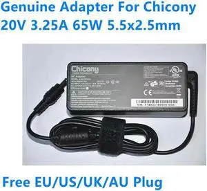 OIAGLH 20V 3.25A 65W 5.5x2.5mm Chicony A16-065N2A A065R133L Power Supply AC Adapter For Laptop Power Charger