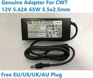 OIAGLH 12V 5.42A 65W CWT KPL-065F AC Adapter For Monitor Laptop Charger Power Supply