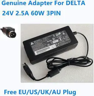 OIAGLH 24V 2.5A 60W 3PIN DELTA DPS-60AB-6 KA02951-0170 AC Adapter For Power Supply Charger