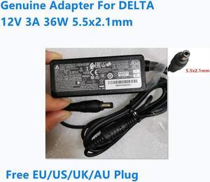 OIAGLH 12V 3A 36W 5.5x2.1mm Delta ADP-36PH B Power Supply AC Adapter For ELO Monitor Charger