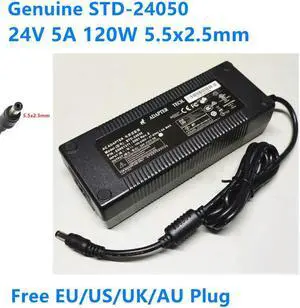 OIAGLH 24V 5A 120W 5.5x2.5mm STD-24050 AC Adapter For TECH Power Supply Charger