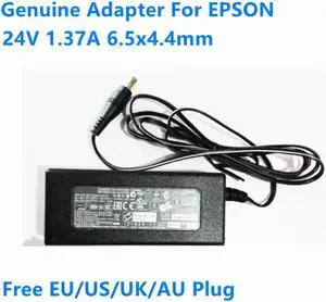 OIAGLH 24V 1.37A A441H Power Supply AC Adapter For  GT-1500 GT-2500 2480 2580 3590 4490 V500 V600 V700 Scanner Charger