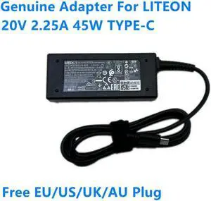OIAGLH 20V 2.25A 45W Type-C LITEON PA-1450-78 AC Adapter For 5V/9V/15V 3A 45W Laptop Charger Power Supply