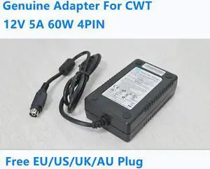 OIAGLH 12V 5A 60W 4PIN CWT PAA060F AC Adapter For  POE Power Supply Charger