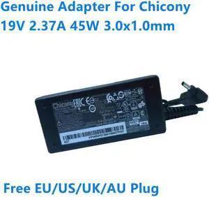 OIAGLH 19V 2.37A 45W 3.0x1.0mm Chicony A18-045N2A A045R072P Power Supply AC Adapter For Laptop Power Charger