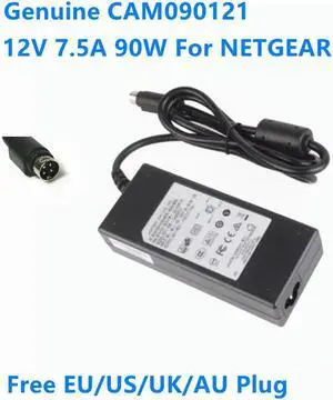 OIAGLH 12V 7.5A 90W 4PIN CAM090121 2AAL090F Power Supply AC Adapter For Netgear NAS RN31400 RN10400 RND-4C RND4000 POS Charger