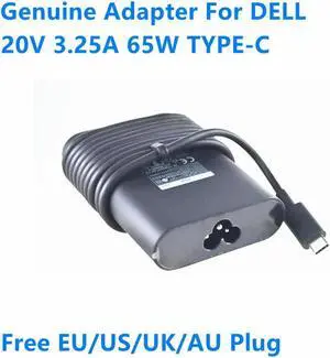 OIAGLH 20V 3.25A 65W TYPE-C HA65NM170 LA65NM170 Power Supply AC Adapter For XPS 13 9370 9380 Latitude 5580 Laptop Charger