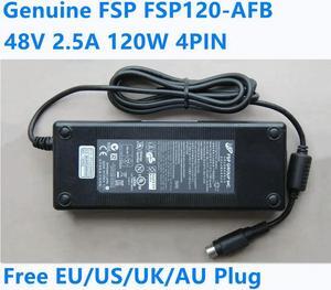 OIAGLH 48V 2.5A 120W 4PIN FSP120-AFB FSP120-AFA AC Adapter For SG300 SG-300-10P SF302-08P POE Power Supply Charger