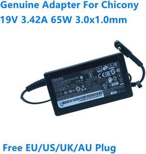OIAGLH 19V 3.42A 65W 3.0x1.0mm Chicony A18-065N3A A065R178P Power Supply AC Adapter For Laptop Power Charger