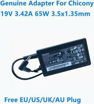 OIAGLH 19V 3.42A 65W 3.5x1.35mm Chicony A18-065N3A A065R200P Power Supply AC Adapter For Laptop Charger