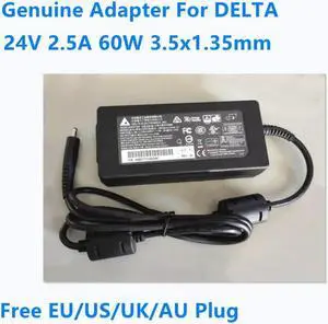OIAGLH 24V 2.5A 60W 3.5x1.35mm DELTA DPS-60AB-6 AC Adapter For Power Supply Charger