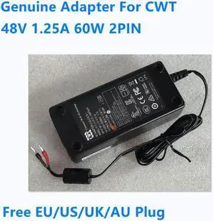 OIAGLH 48V 1.25A 60W 2PIN 2ABF060R AC Power Adapter For CWT Power Supply Charger