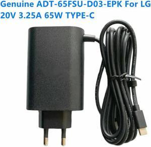 OIAGLH Laptop AC Adapter Charger For Power Supply 65W 20V 3.25A TYPE-C HU10967-20029 R-R-HR3-ADT-65DSU 15V 3A 16Z90P 17Z90P