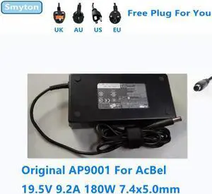 OIAGLH 19.5V 9.2A 180W Acbel AP9001 Power Supply AC Adapter For Laptop Charger