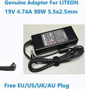 OIAGLH 19V 4.74A 90W 5.5x2.5mm LITEON PA-1900-04 Power Supply AC Adapter For Laptop Charger