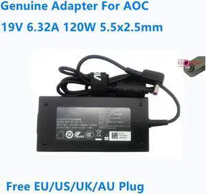 OIAGLH 19V 6.32A 120W 5.5x2.5mm PA-1121-19 Power Supply AC Adapter For  Monitor Charger
