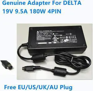OIAGLH DELTA 19V 9.5A 180W 4PIN ADP-180HB B ADP-180EB D Power Supply AC Adapter For LITEON PA-1181-08 Laptop Charger