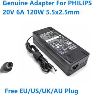 OIAGLH 20V 6A 120W 5.5x2.5mm ADPC20120 Power Supply AC Adapter For  Monitor Power Charger
