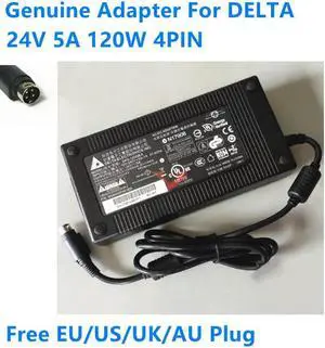 OIAGLH 24V 5A 120W 4PIN DELTA DPS-120QB A DPS-120AB-3 AC Adapter For Monitor Power Supply Charger