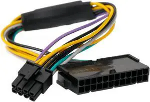 OIAGLH 24-Pin to 8-Pin 18AWG ATX Power Supply Adapter Cable Replacement for DELL Optiplex 3020 7020 9020 Precision T1700 12-inch 30CM(1pack)