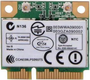 OIAGLH Wireless Adapter Card for AR5B97 802.11b/g/n PCI-E Half Size Network AR9287 300Mbps Mini PCIe Wlan for OIAGLH Wireless Adapter Card for AR5B97 802.11b/g/n PCI-E Half Size Network AR9287 300Mbps Mini PCIe Wlan for