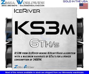 IceRiver KS3M 6T KASPA Mining KHeavyHash KAS Crypto Miner bitmain We Finance