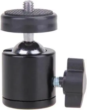 Mini Ball Head with Flash Holder with 1/4"" Screw" Stable Ballhead for All The Cameras and Tripod with 1/4"" Screw
