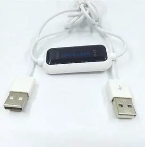USB 2.0 High Speed PC To PC Online Share Sync Link Net Direct Data File Transfer Bridge LED Cable Easy Copy Between 2 Computer