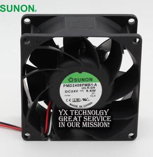 For SUNON 80*80*38mm 3-wire PMD2408PMB1-A (2).GN 80mm 8038 24V 9.6W cooling fan