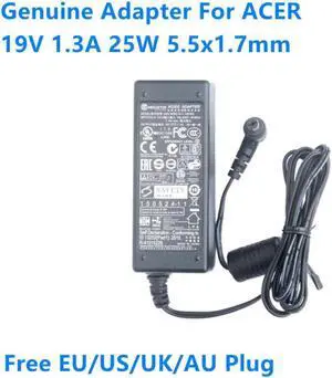 19V 1.3A 25W HOIOTO ADS-40SG-19-3 19025G Power Supply AC Adapter For ACER S220HQL LED Monitor Laptop Charger