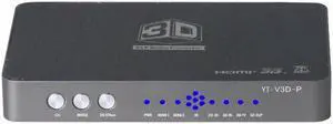 HDMI Converter/2D to 3D/Video Converter Left and Right Up and Down Format to 3D Suitable Projection Blu-Ray Film EU Plug