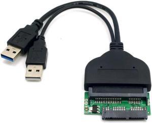 USB 3.0 to SATA 22Pin & SATA to Micro SATA Adapter for 1.8" 2.5" Hard Disk Driver With Extral USB Power Cable USB 3.0 SATA Cable