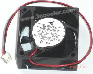 Melco MMF-06D24ES RO6 24V 0.1A 2 Wires 2 Pins Connector Cooling fan