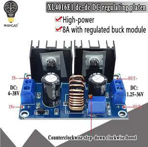 XL4016 PWM Adjustable 4-36V To 1.25-36V Step-Down Board Module Max 8A 200W DC-DC Step Down Buck Converter Power Supply