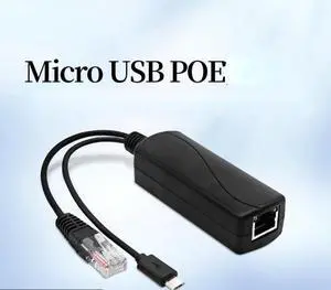 MicroUSB POE Cable Passive Power Over Ethernet Adapter Cable POE Splitter RJ45 Injector Power Supply Module 48v For IP Camea MicroUSB POE Cable Passive Power Over Ethernet Adapter Cable POE Splitter RJ45 Injector Power Supply Module 48v For IP Camea